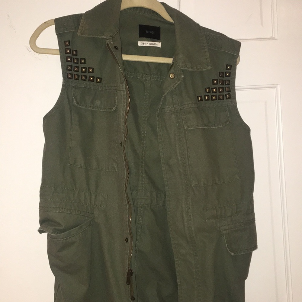Urban outfitters Army green studded vest